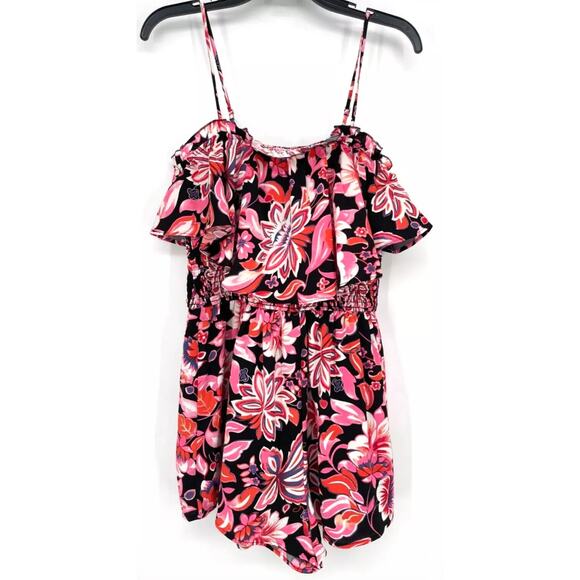 Lulus Sweet Treasure Floral Smocking Waist Romper Sz XL NWT - Picture 3 of 8